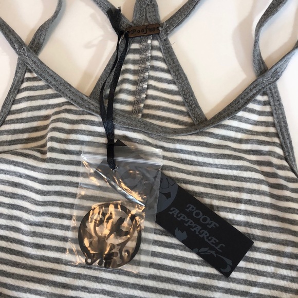 Poof Apparel Criss-Cross Strap Cami - NWT - Size M - Picture 5 of 6